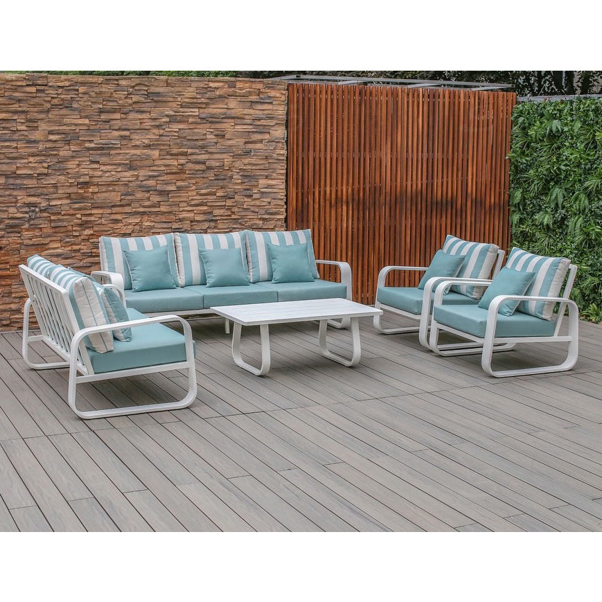 A1901B sofa white 5pc 1