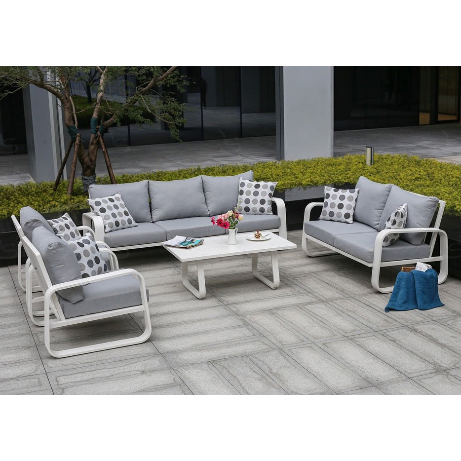 A1901B sofa white 5pc 3