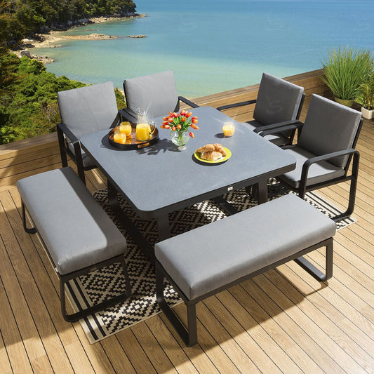 A1901 dining black 7pc