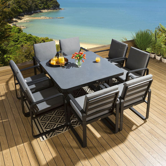 A1901 dining black 9pc