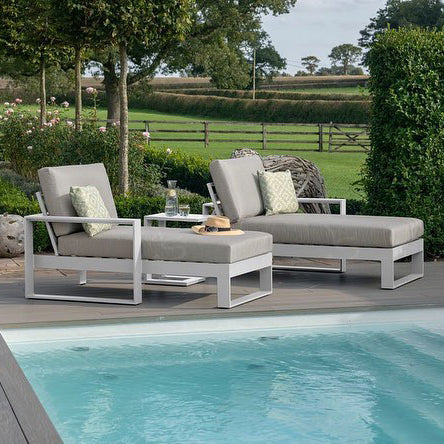 A2112 lounger set white 2