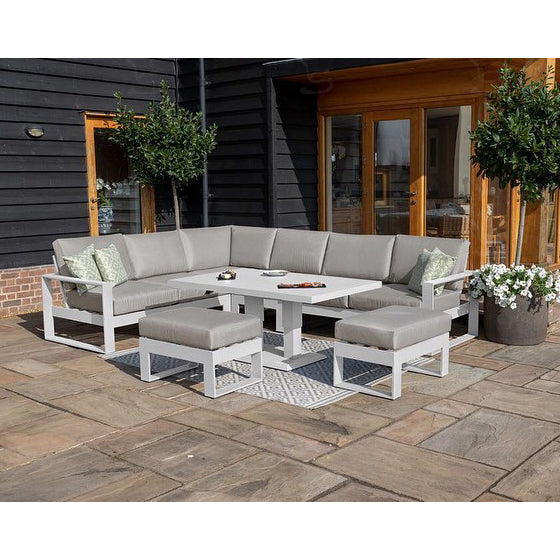 A2112 corner sofa white 6pc with RT 3