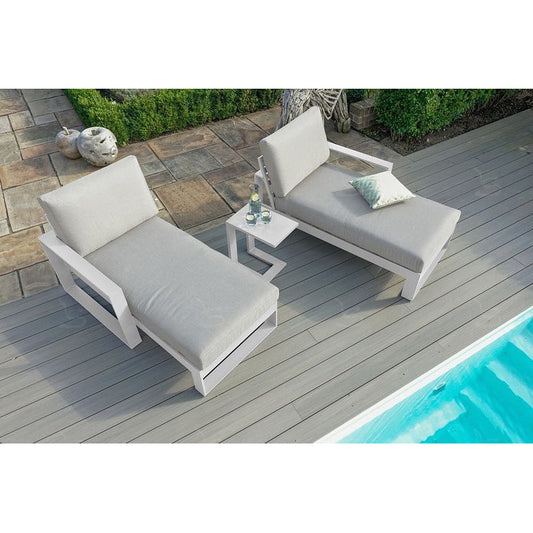 A2112 lounger set white 3