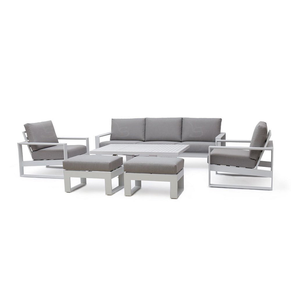 A2112 sofa white 6pc with RT 2