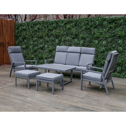 A2216 recliner sofa grey 6pc 1