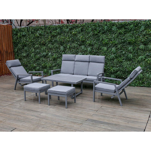 A2216 recliner sofa grey 6pc 2