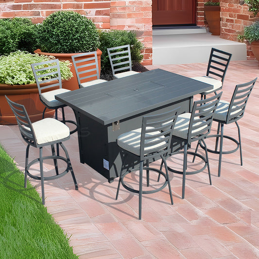 A2501 rect bar grey 9pc