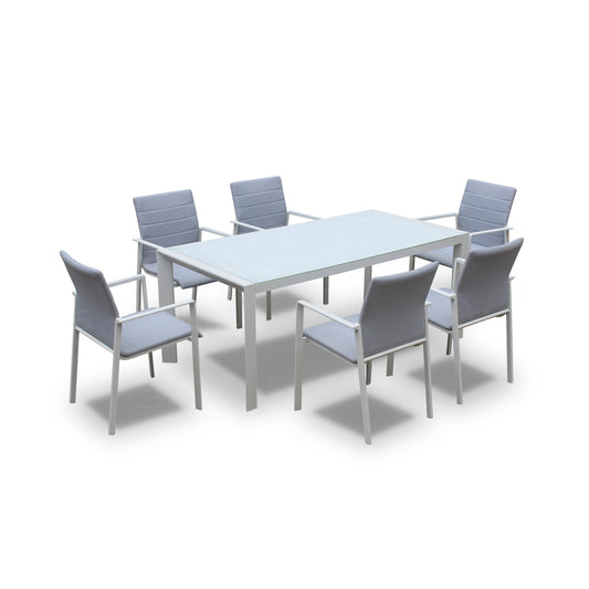 F1903 dining white 7pc