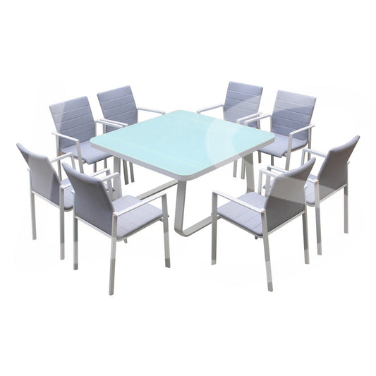 F1903 dining white 9pc