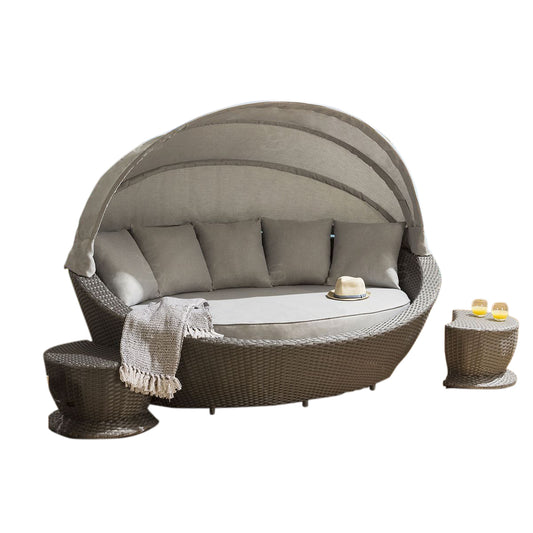 LS50004 oval daybed grey