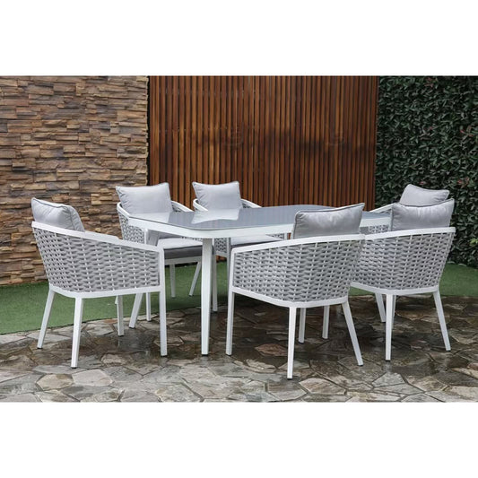 R2101 dining white 7pc